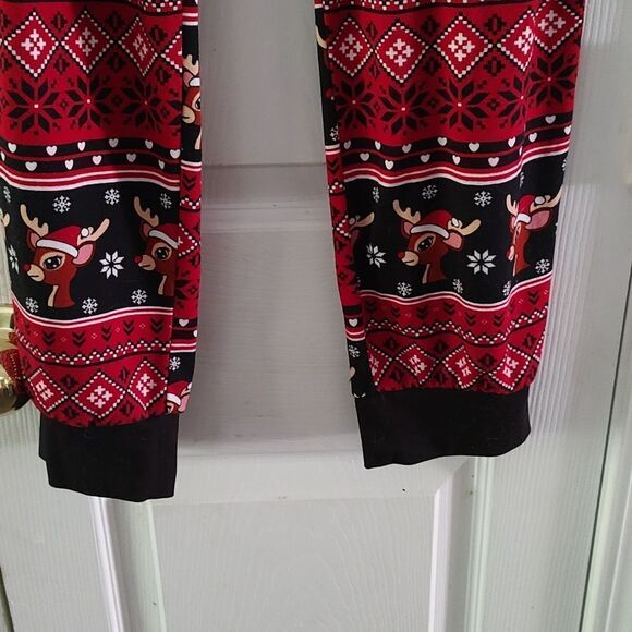 No Boundaries Winter Rudolph reindeer snowflake super soft pj pajama bottoms - Picture 3 of 5